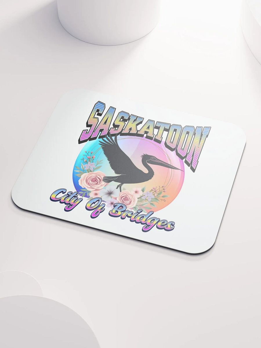 Saskatoon Pelican City Of Bridges Skyline Mouse Pad product image (3)