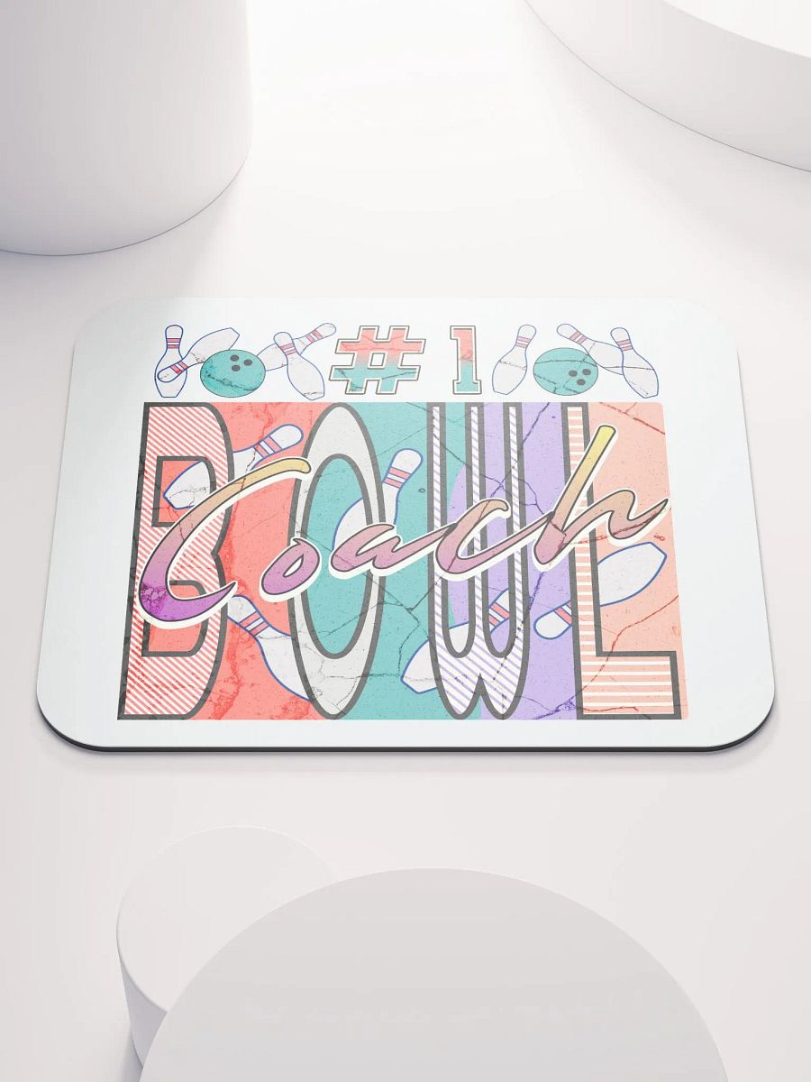 Number 1 Coach Bowling Vibrant Mouse Pad product image (1)