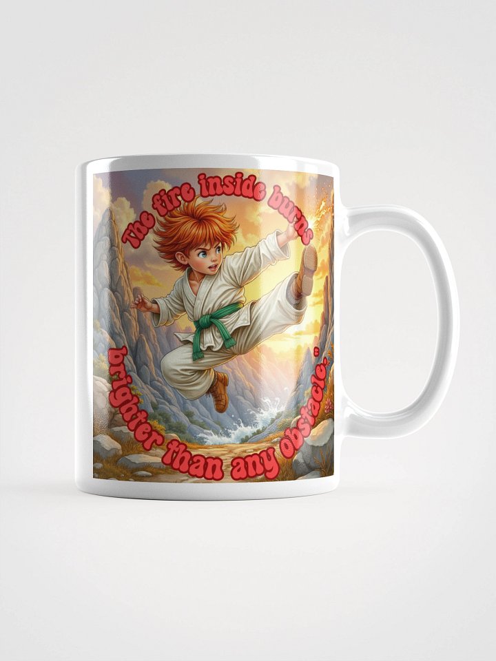 The Fire Inside – Motivational Martial Arts Mug (Double-Sided) product image (1)