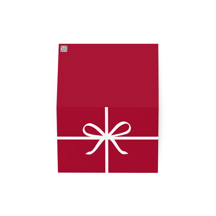 Holiday Gift Ribbon Bow Greeting Card product image (2)
