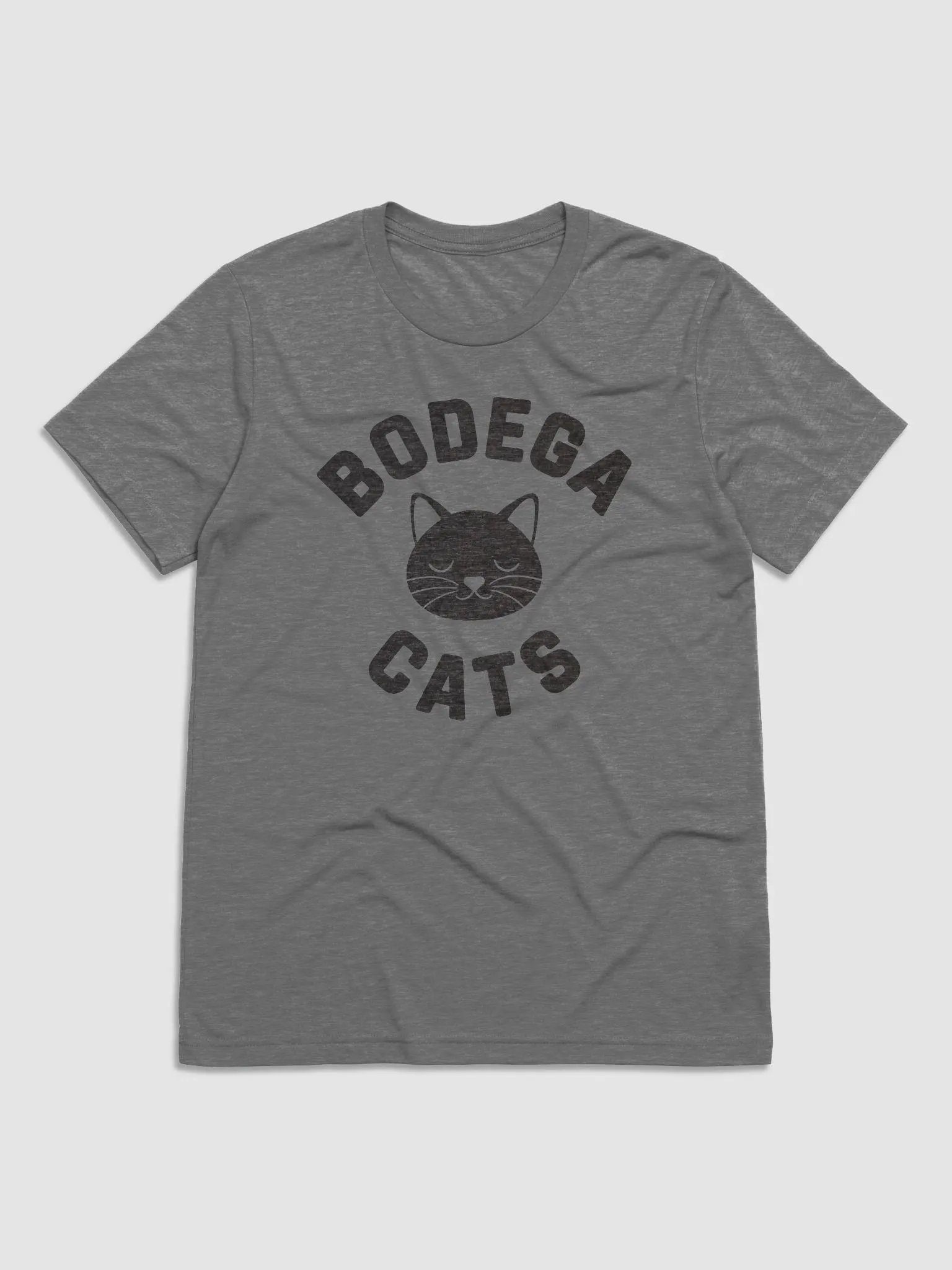 Bodega Cats // Unisex Triblend (Black Heather Text) product image (1)