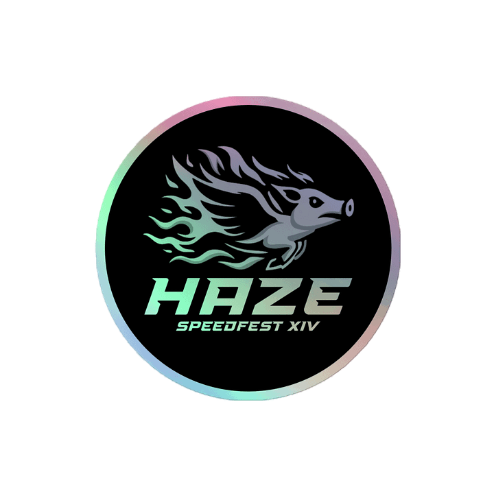 Holographic Haze Logo Circle Sticker product image (2)