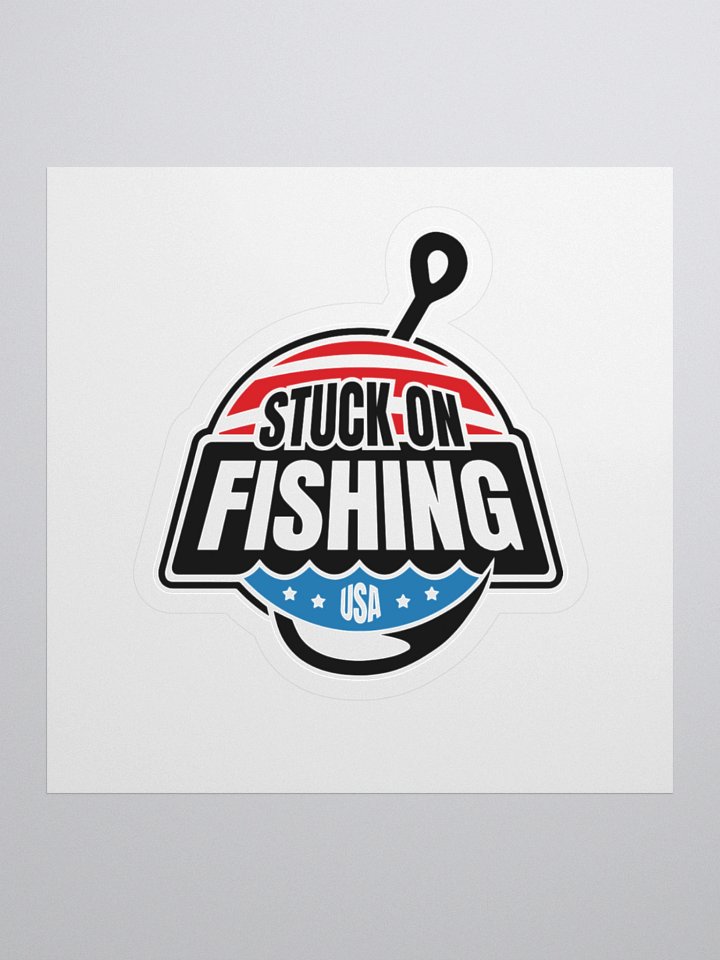 Stuck on Fishing Sticker product image (1)