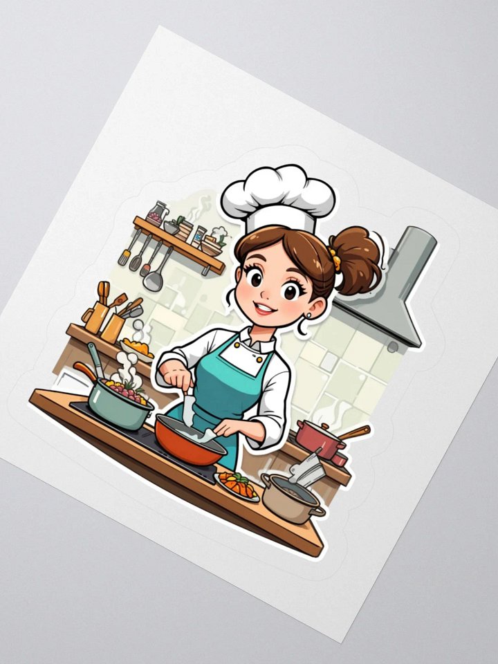 Chef's Kitchen Cartoon Sticker Set product image (4)