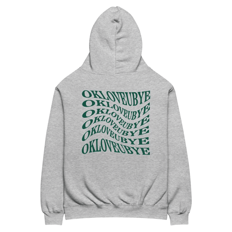 OKLOVEUBYE HOODIE (GREY + GREEN) product image (4)