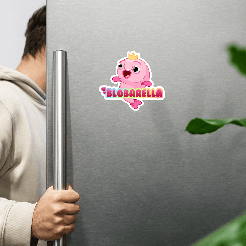 Blobarella Logo Magnet product image (6)