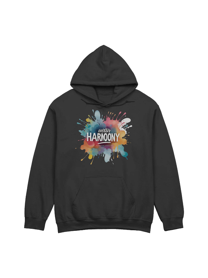 Harmony Splash Hoodie, Artistic Vibes Gift, Colorful Statement Wear product image (1)