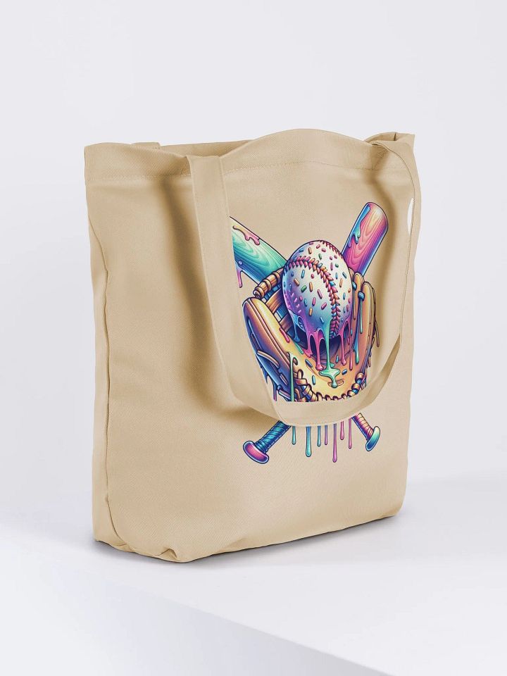 Ice Cream Sprinkles Baseball Surreal Melting Tote Bag product image (4)