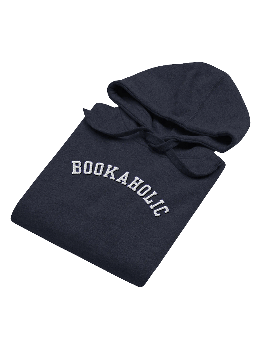 Bookaholic Embroidered Hoodie - Blue Outline product image (4)