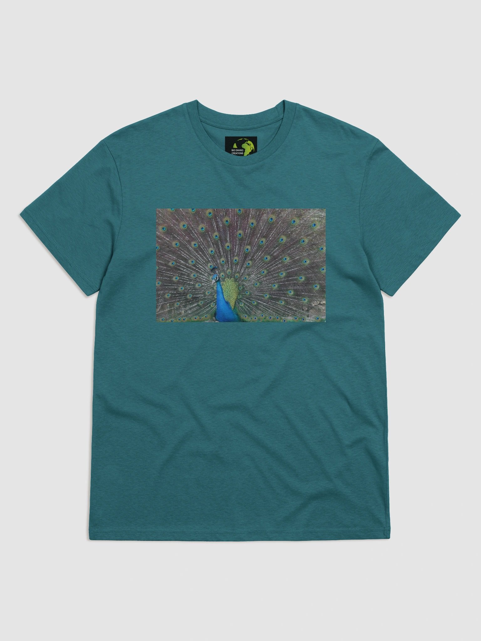 Peacock Organic Cotton T-Shirt-plain product image (12)