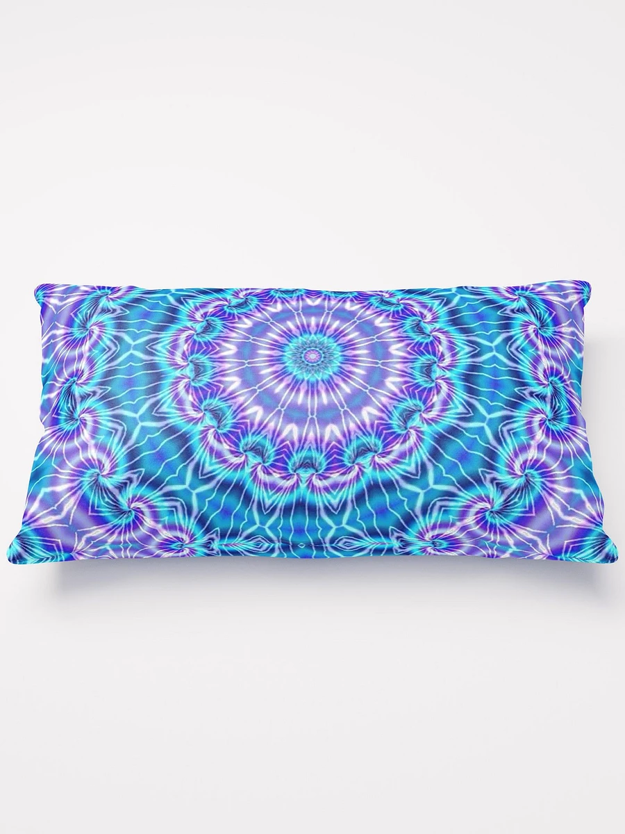 Blue and Purple Tie Dye Kaleidoscope Throw Pillow product image (1)
