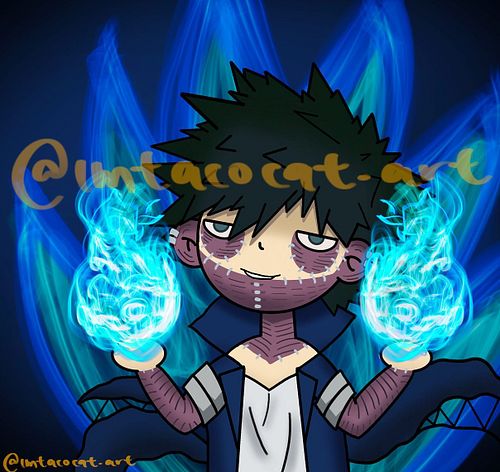 Time for the last of my “Draw a Character” series cos we’re down to the latest char I did which is Dabi from Boku no Hero as ...