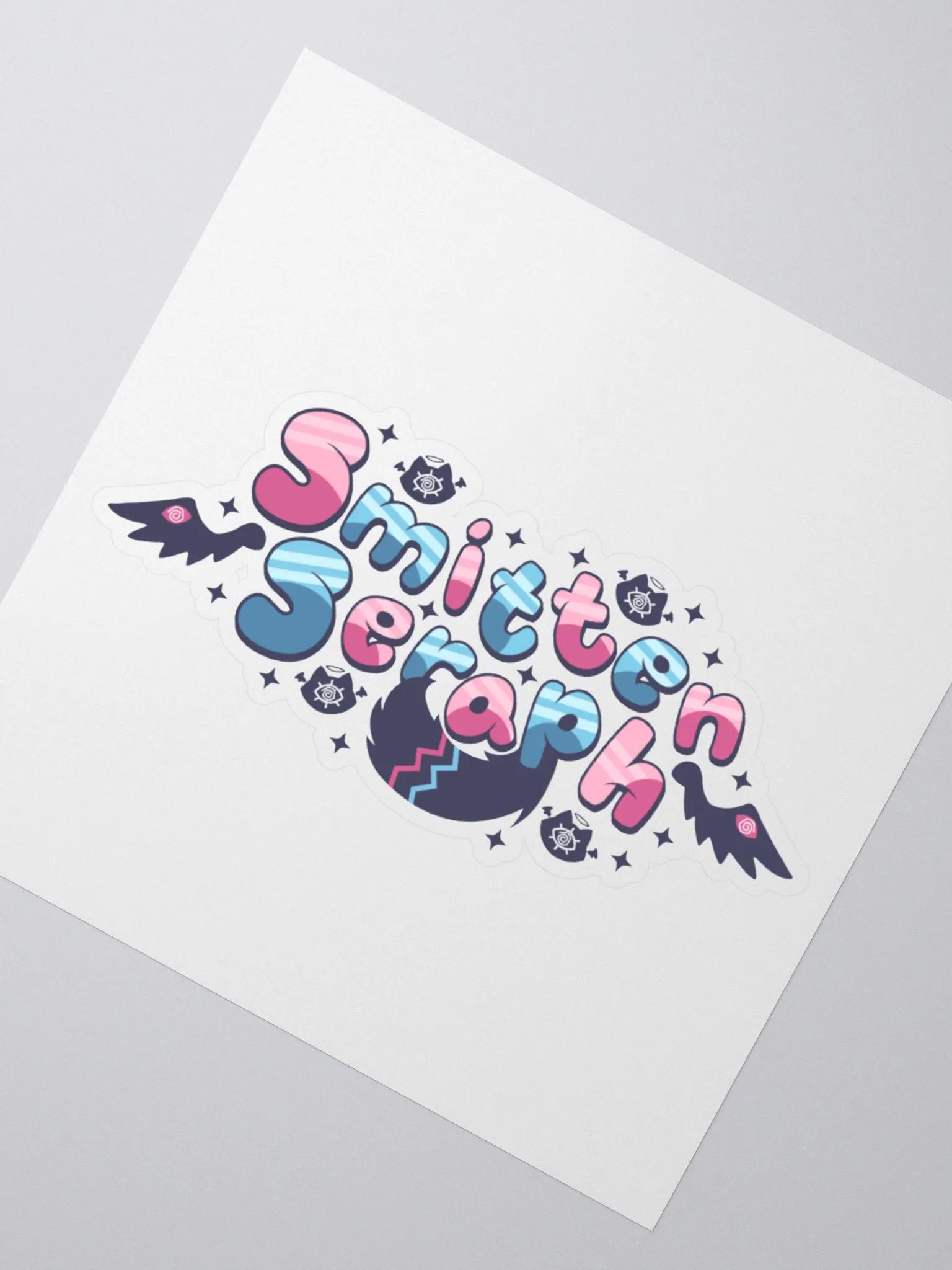 Smitten Seraph logo sticker product image (3)