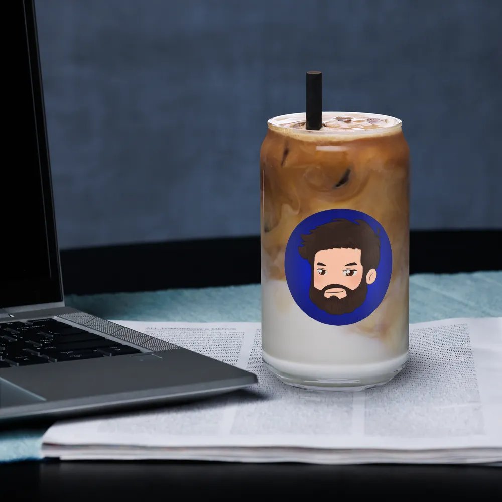 Trunks Blue Can Shaped Glass product image (3)