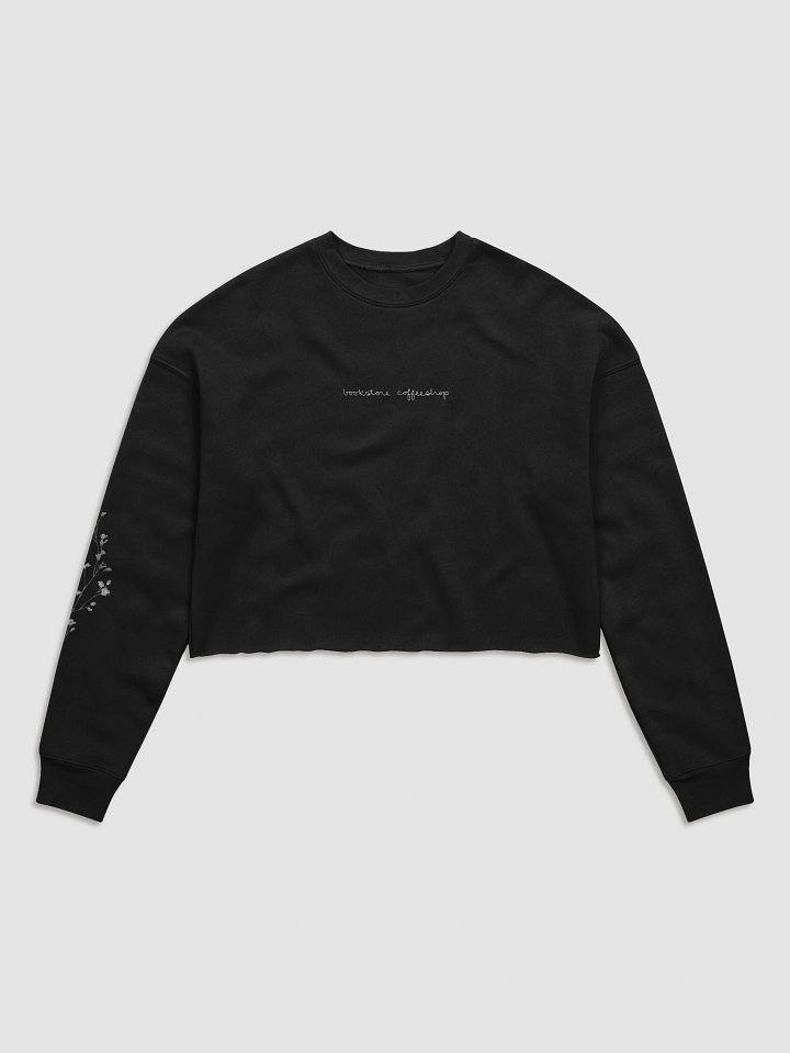 bookstore coffeeshop cropped sweatshirt product image (1)