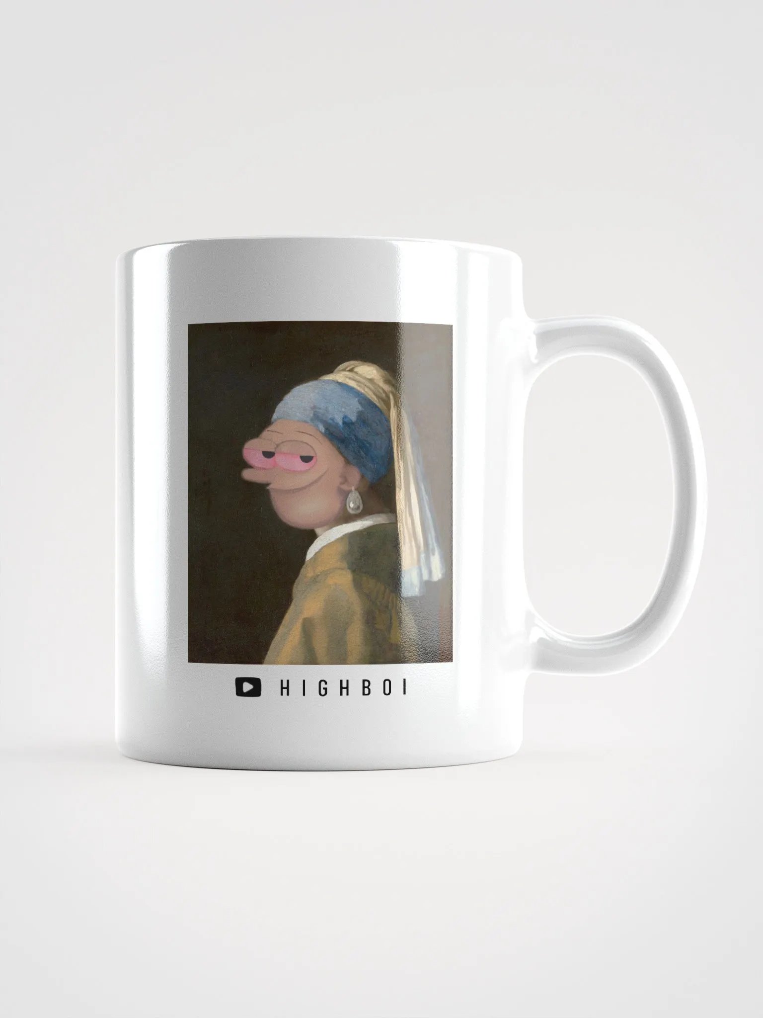 High Boi in pearl earrings Mug product image (1)