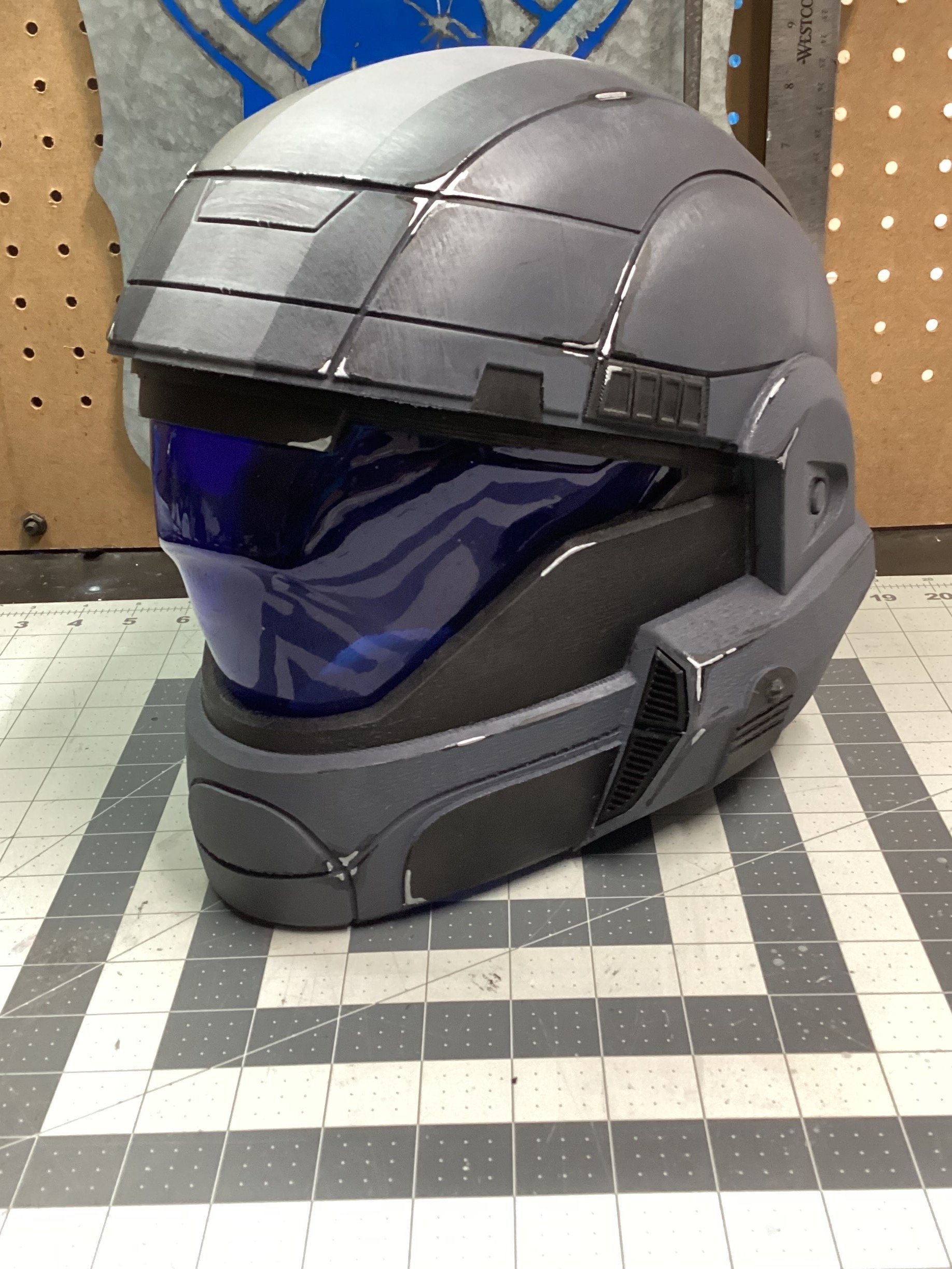 reach odst delta helmet prop. 3-D printed Standard version product image (3)