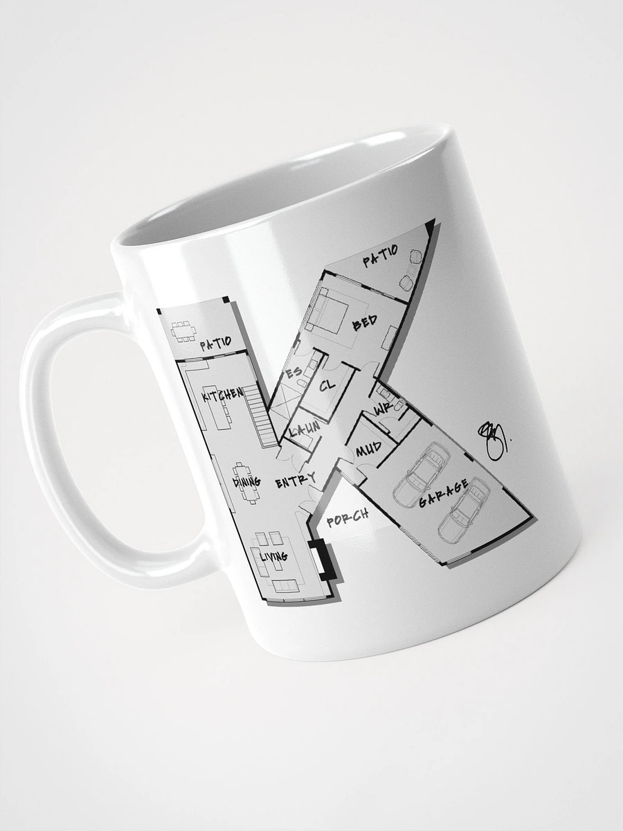 Alphabet Floor Plan Mug - K product image (2)