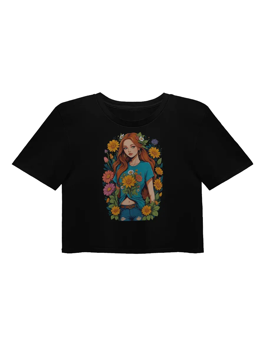 Bloomcore Flower Girl v1 - AS Colour Women's Premium Crop Top product image (3)