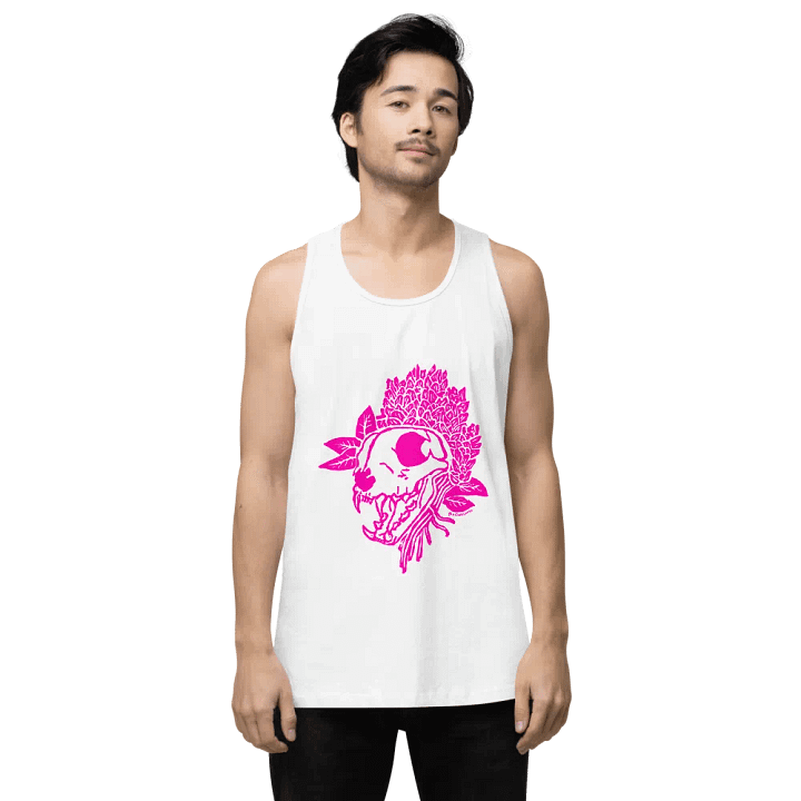 bobcat and lavender tank - pink print product image (1)