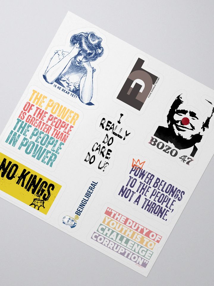 Democratic Political Smorgasbord Pack 2 Stickers - Being Liberal product image (2)
