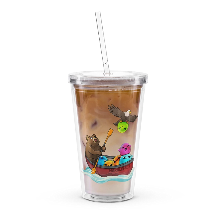 Marble Fest 54 - Double Wall Clear Plastic Tumbler product image (1)