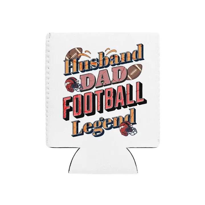 Husband Dad Football Legend Coozie Can Cooler product image (1)