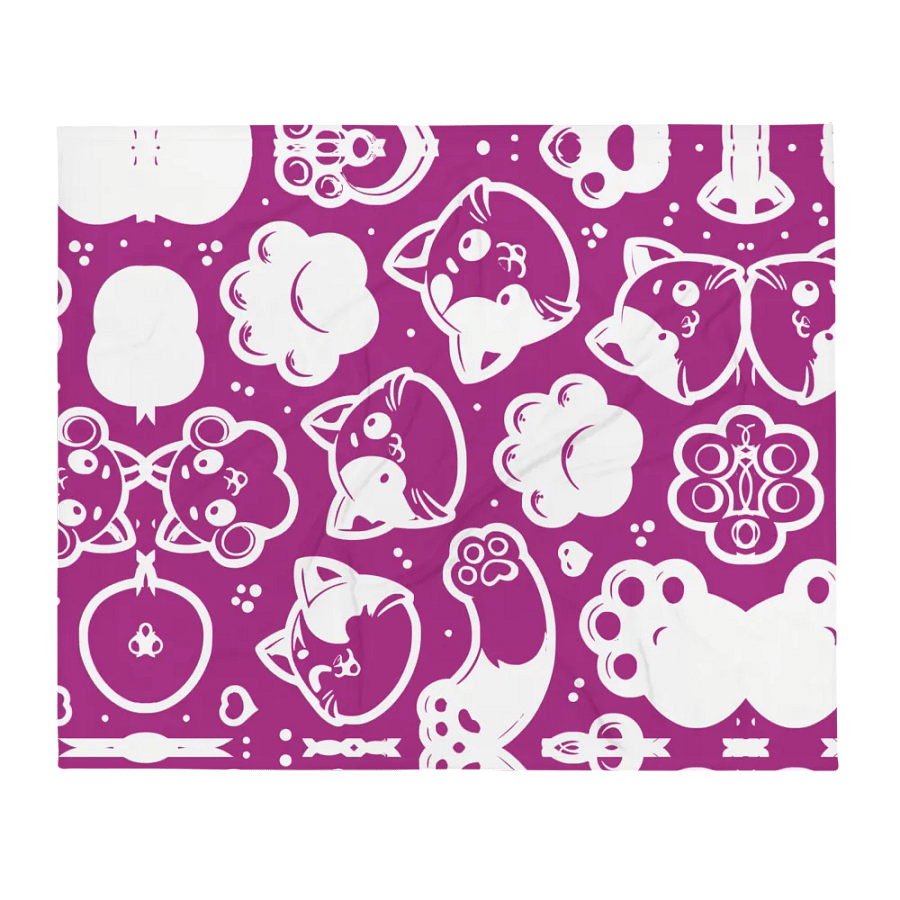 Playful Paws Symmetrical Splendor Throw Blanket product image (13)