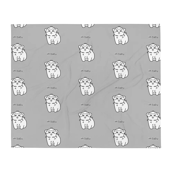 I'm Baby Manul - Throw Blanket product image (2)