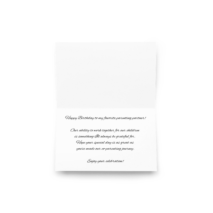 Co-Parent Birthday card - Friendly exes product image (3)