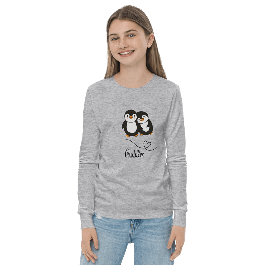 Cuddles Penguin Youth Long Sleeve Tee product image (2)
