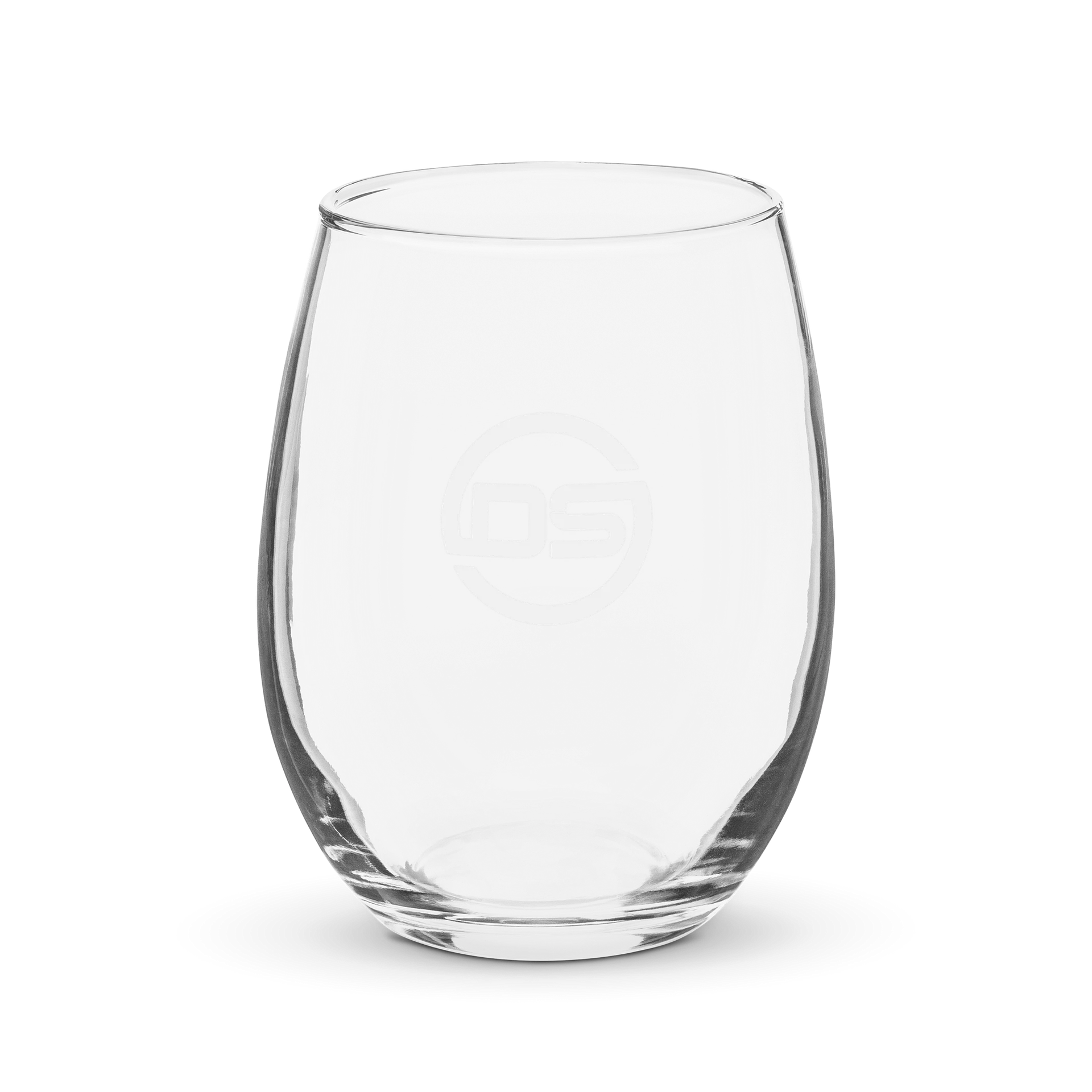 DS Circle Logo Stemless Wine Glass product image (2)