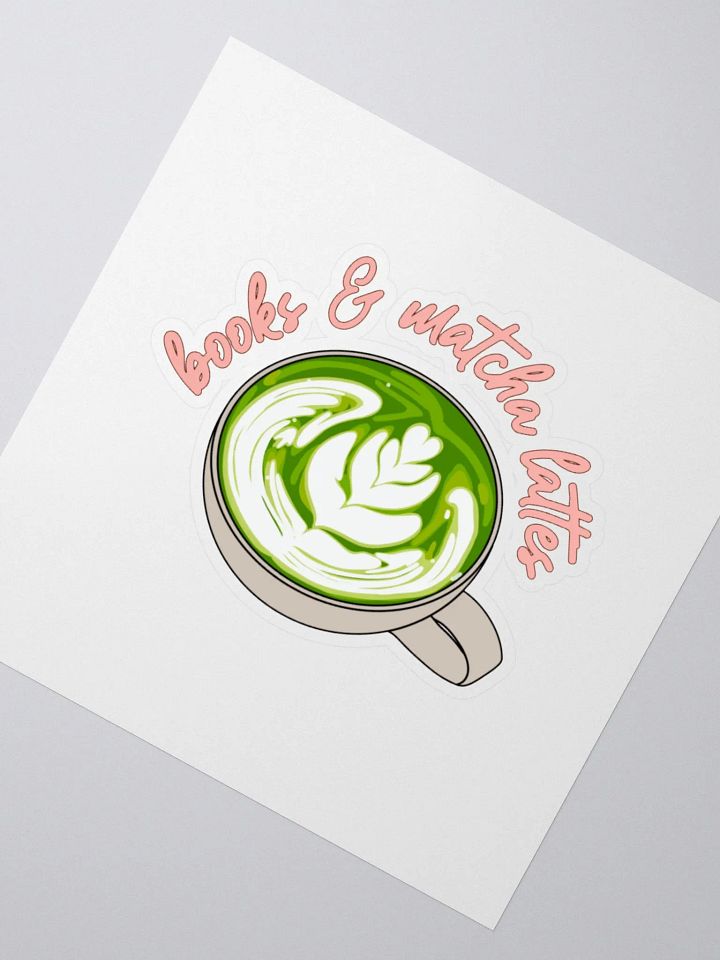 Books and Matcha Lattes Sticker product image (2)