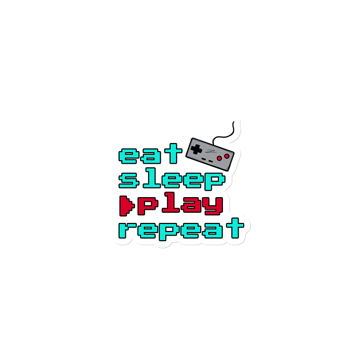 Magnet | "eat sleep play repeat" product image (1)