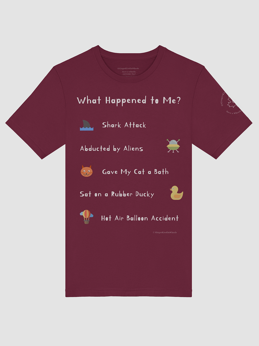 WHAT HAPPENED TO ME ? (2025 Edition): Super Soft T-shirt, Maroon Red product image (5)