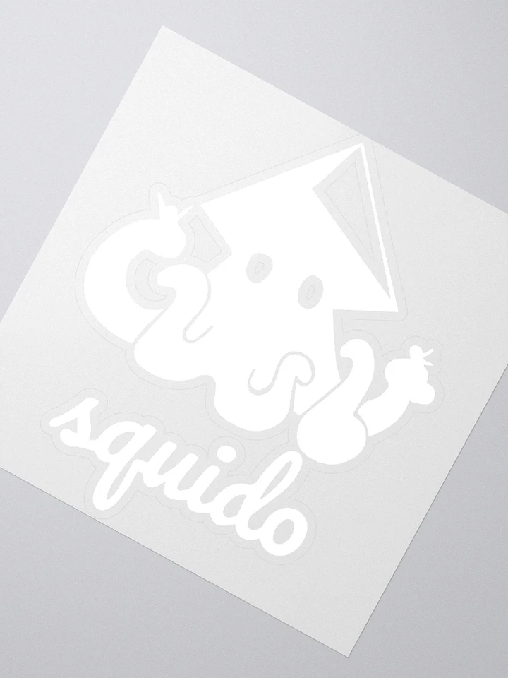 Squido Studio White Logo Stickers product image (2)