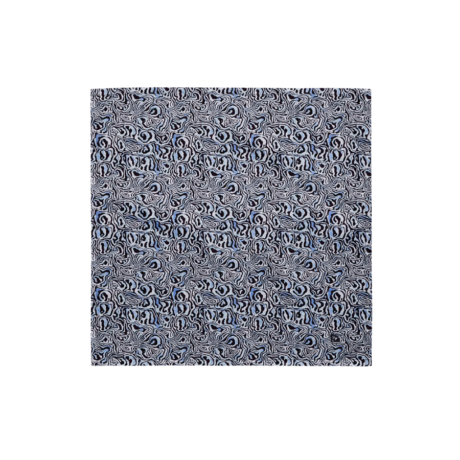 Blue Black Snake Pattern Bandana product image (1)