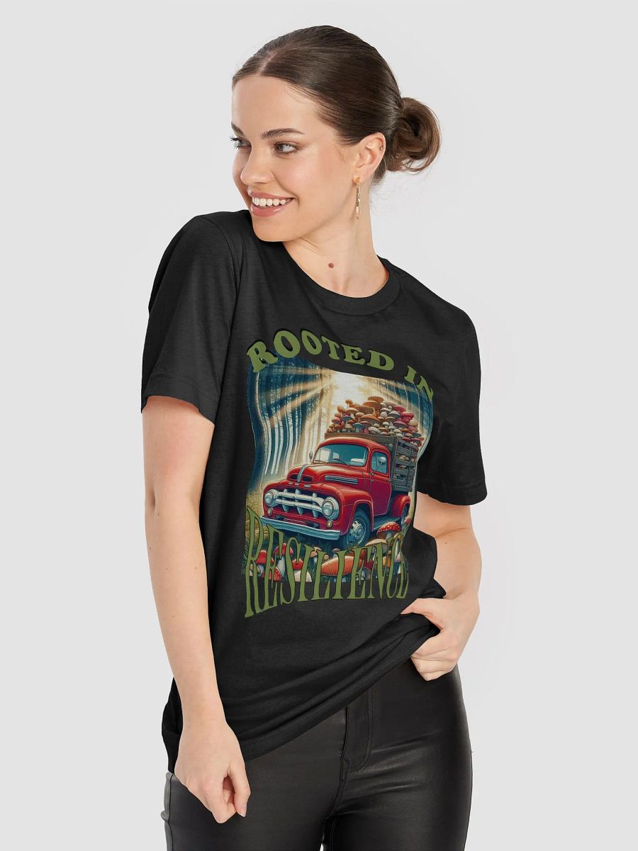Rooted in Resilience T-Shirt - Vintage Red Truck with Mushrooms | Inspirational Fungi Design | Nature Lover Gift product image (1)