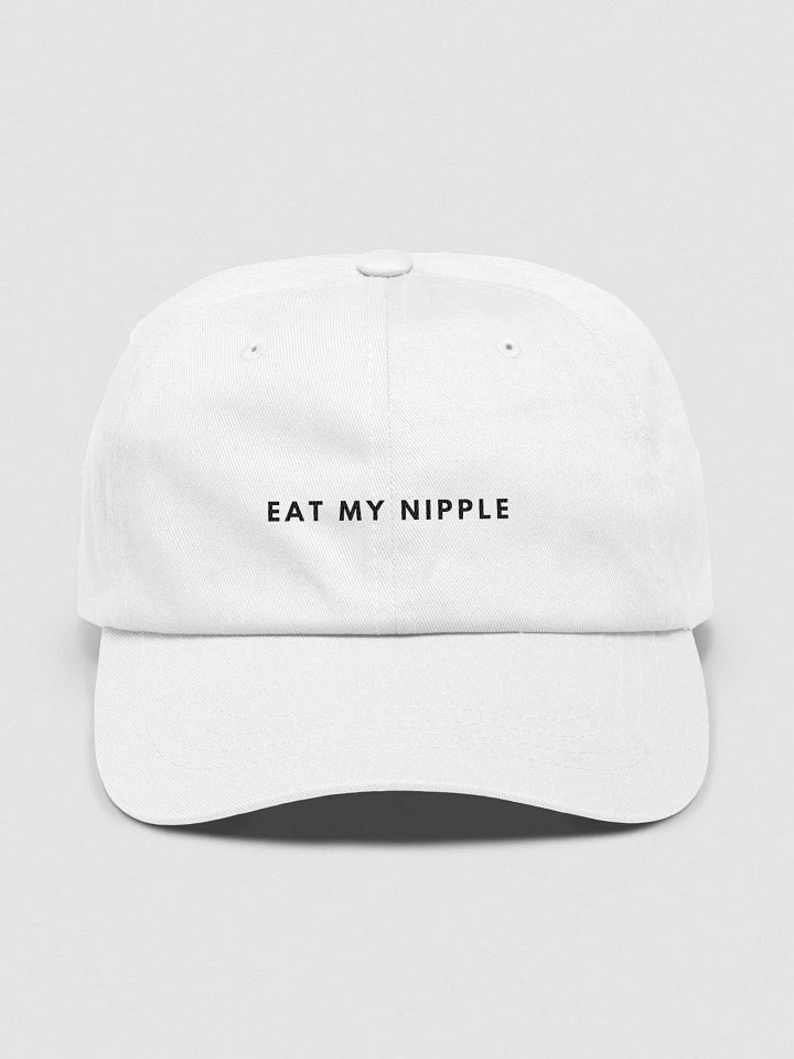 EAT MY NIPPLE // Daddy Hat [Black Text] product image (1)