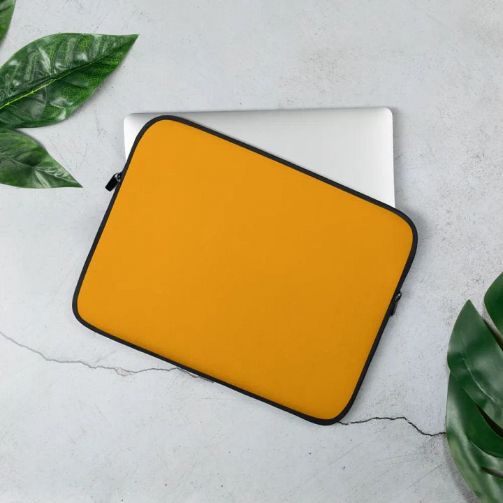Yellow Gold Laptop Sleeve product image (2)