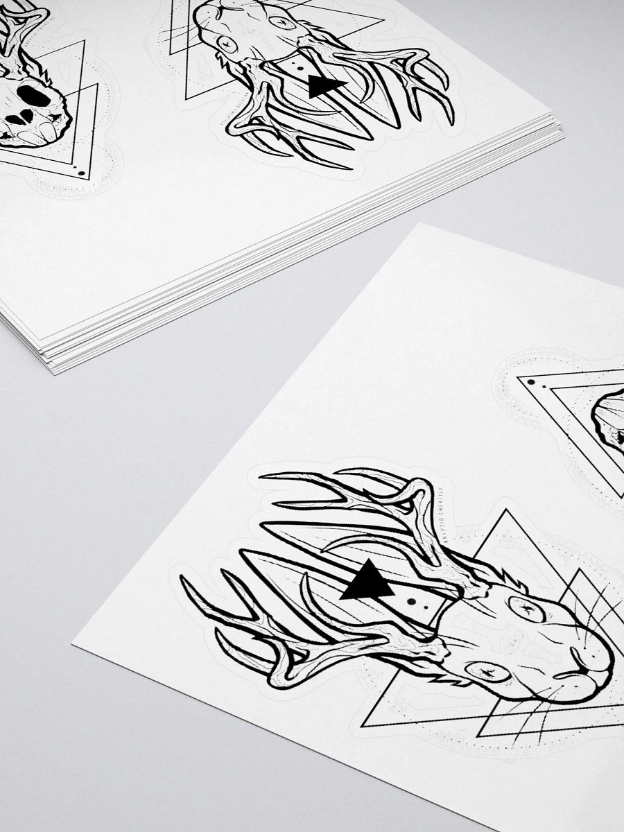 Jackalope Life + Death Kiss Cut Stickers product image (10)
