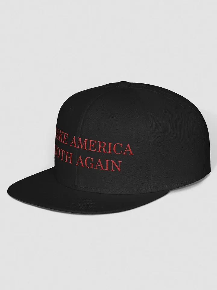 Make America Goth Again Embroidered Snapback - Red product image (2)