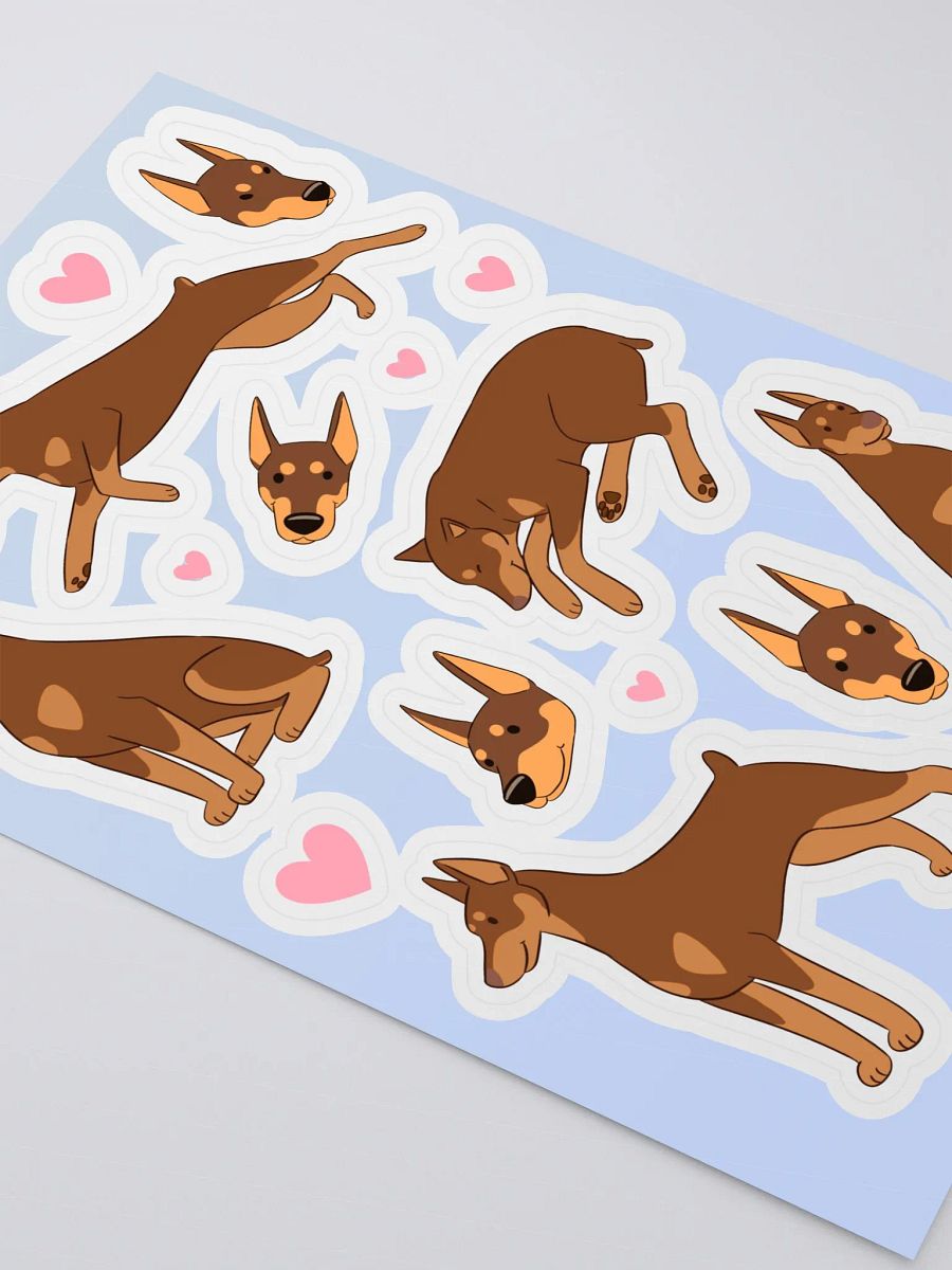 Doberman Delight Sticker Sheet product image (3)