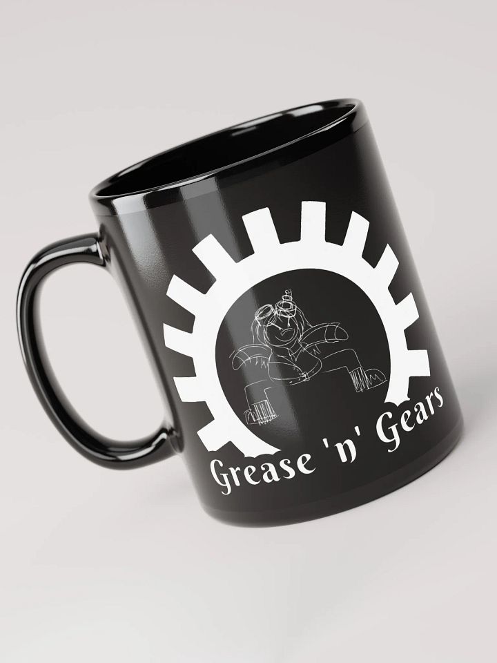 Grease 'n' Gears Black Glossy Mug product image (1)