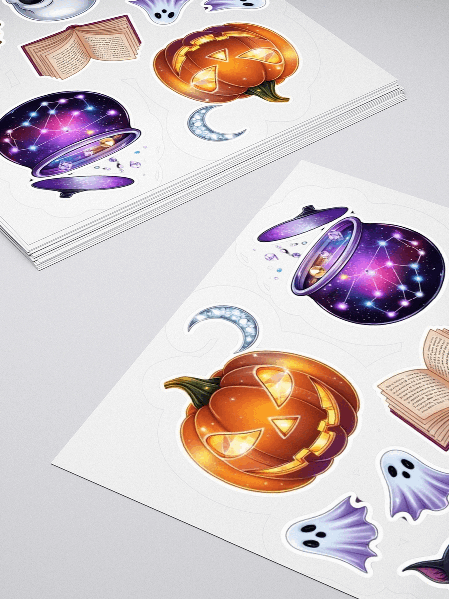 Spooky Halloween Kiss Cut Stickers Set product image (10)