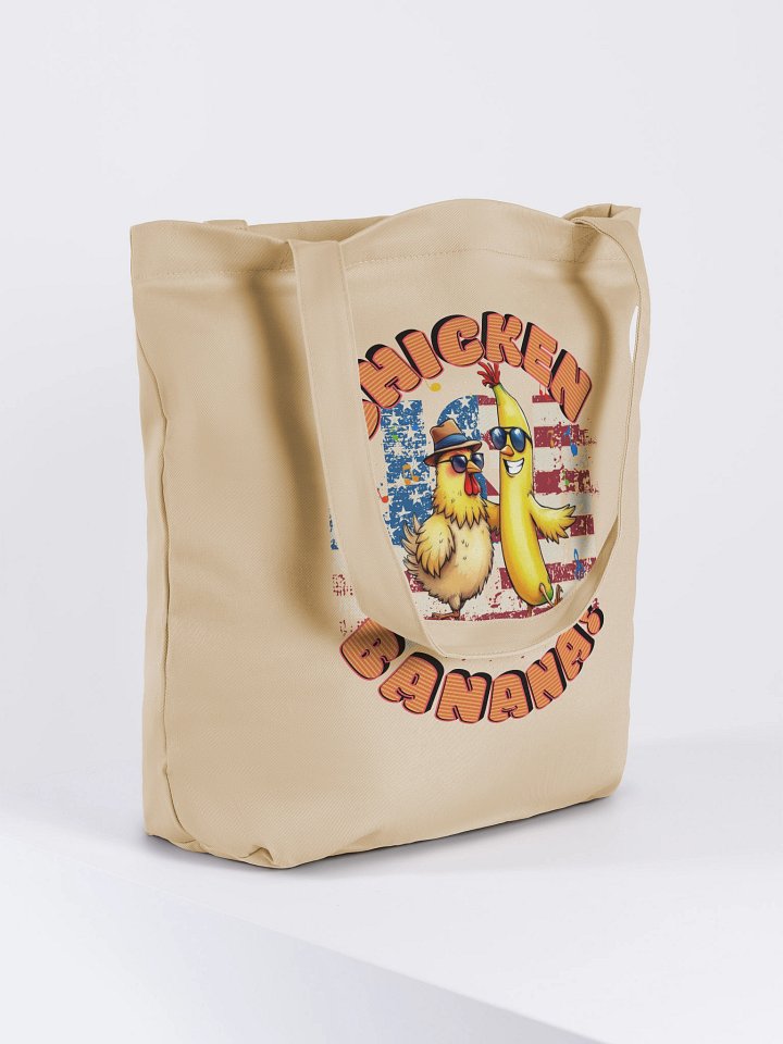 Chicken Banana USA Flag Funky Eco Tote product image (4)