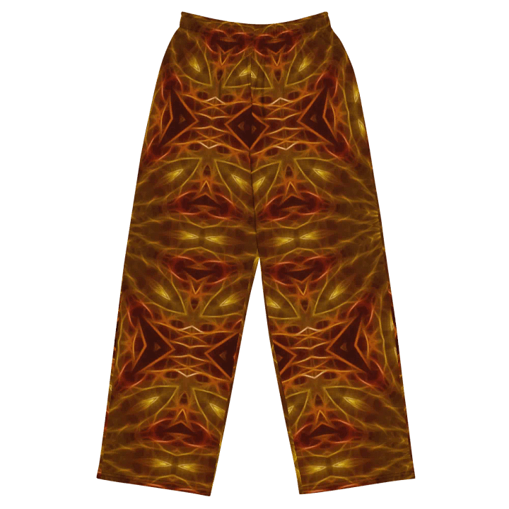 Gold Red Star Kaleidoscope Wideleg Pants product image (2)