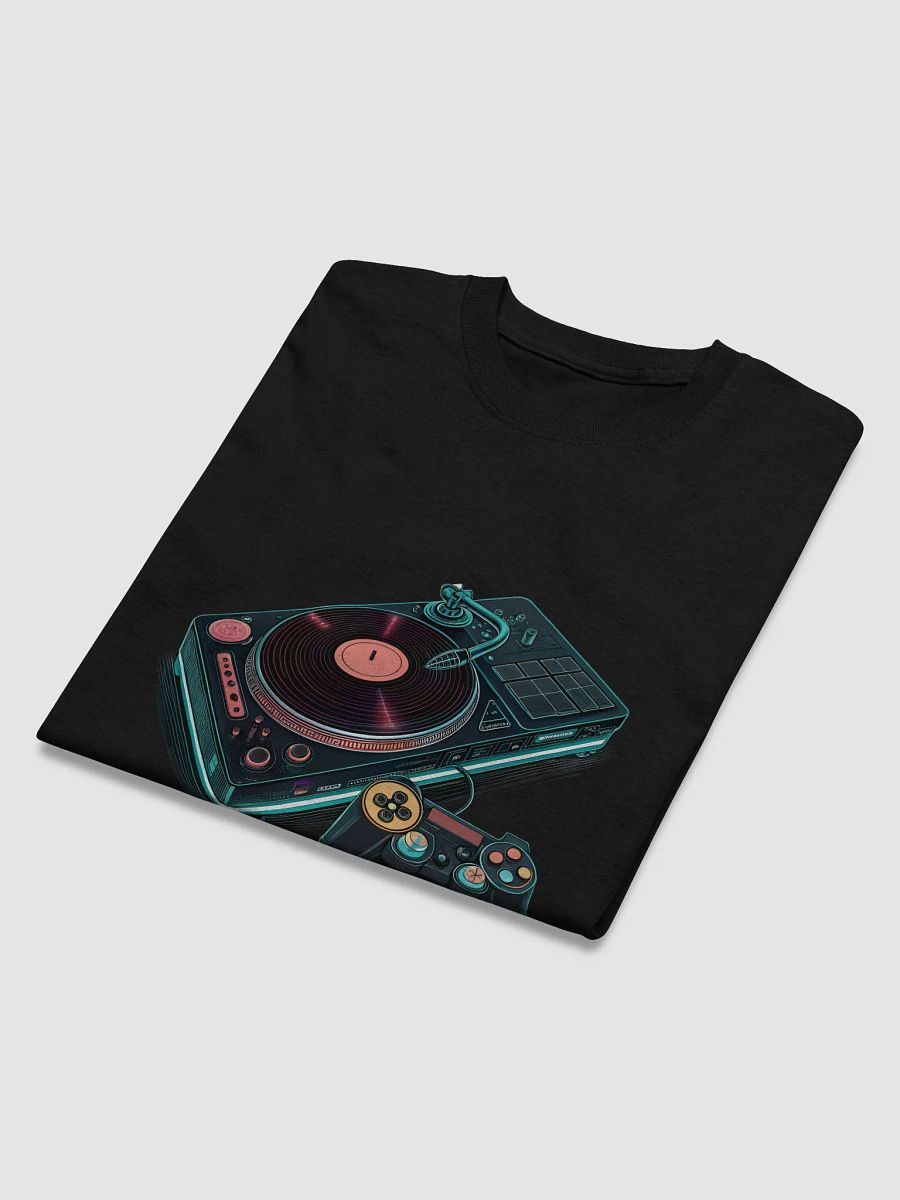 DJ Turntable Meets Gaming Console: Unique T-Shirt for Gamers and Music Lovers | Shop Now product image (3)