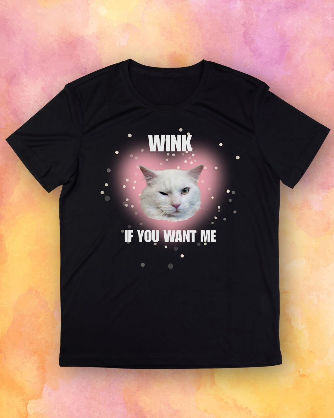 Wink If You Want Me Cat T-Shirt product image (1)