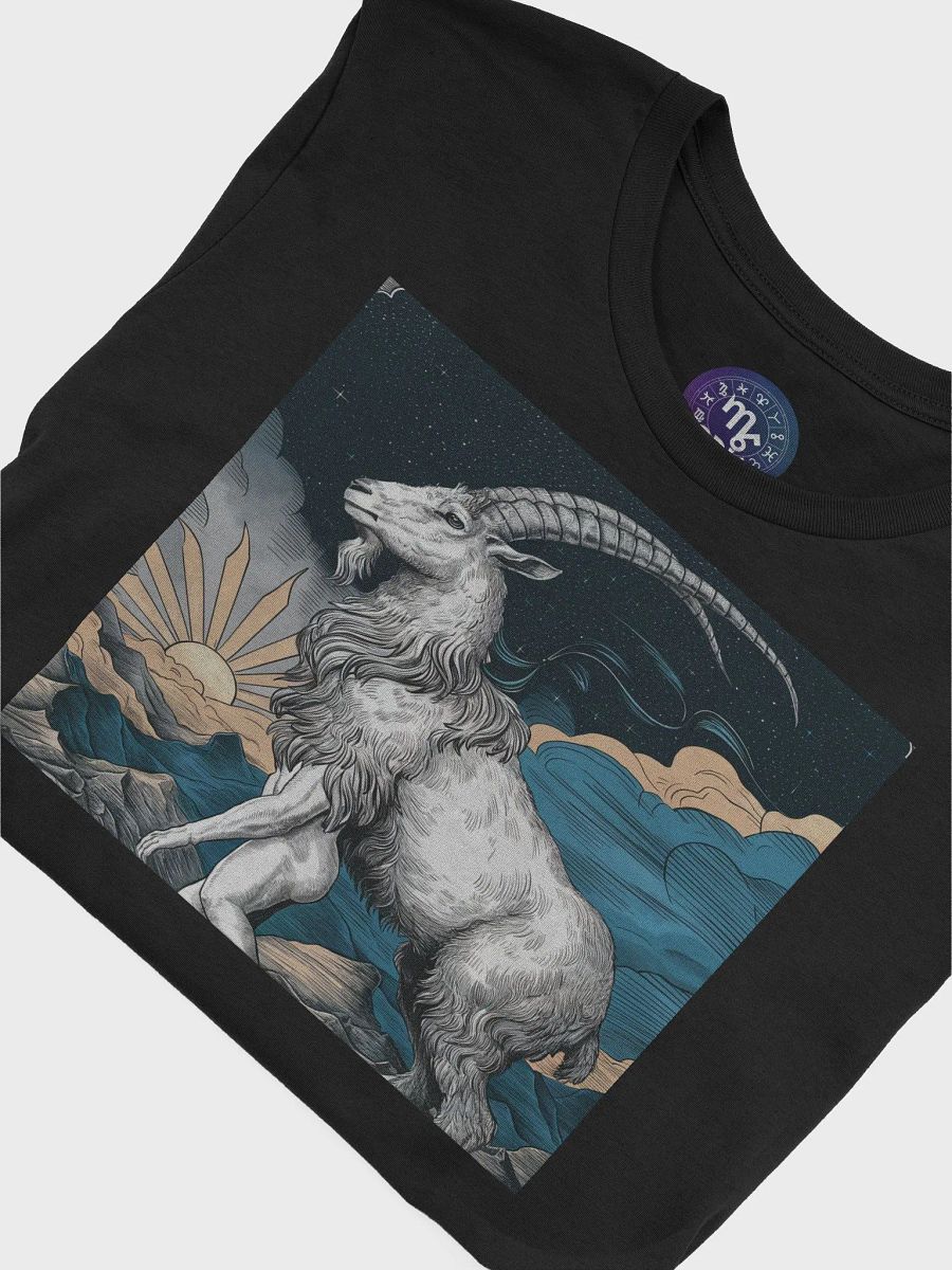 Exclusive Capricorn Zodiac T-Shirt - Premium Unisex Design with Celestial Goat and Starry Sky product image (7)